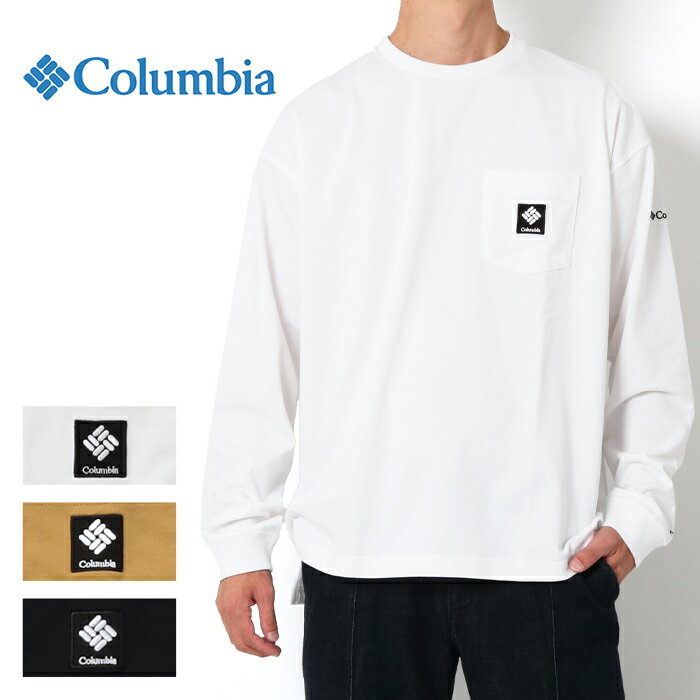 Colonbia コロンビア ロマビスタ ロングスリーブ クルー 長袖 tシャツ [Lot/PM0283] ロンT トップス バックプリント メンズ カジュアル アウトドア キャンプ オーバーサイズ ブランド ロングTシャツ ブラック ホワイト キャメル タフ