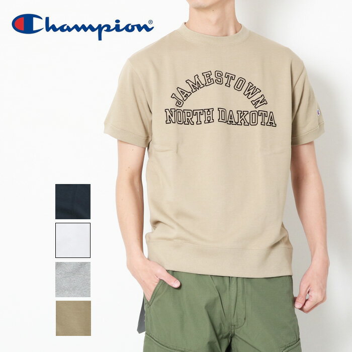 【10％OFF】チャンピオン Champion ショートスリーブクルーネックスウェットシャツ [Lot/C3-X017] tシャツ スウェットシャツ スウェット クルーネック メンズ コットン 半袖 春 夏 プリントt アメカジ ブランド シンプル スポーティ 父の日 ギフト