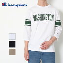 【PT10倍】 【20％OFF】チャンピオン Champion ロングスリーブTシャツ Lot/C3-X415 ロングTシャツ tシャツ メンズ 七分丈 プリント ホワイト ブラック サンド 春 夏 シャツ アメカジ ブランド シンプル きれいめ カジュアル プレゼント ギフト