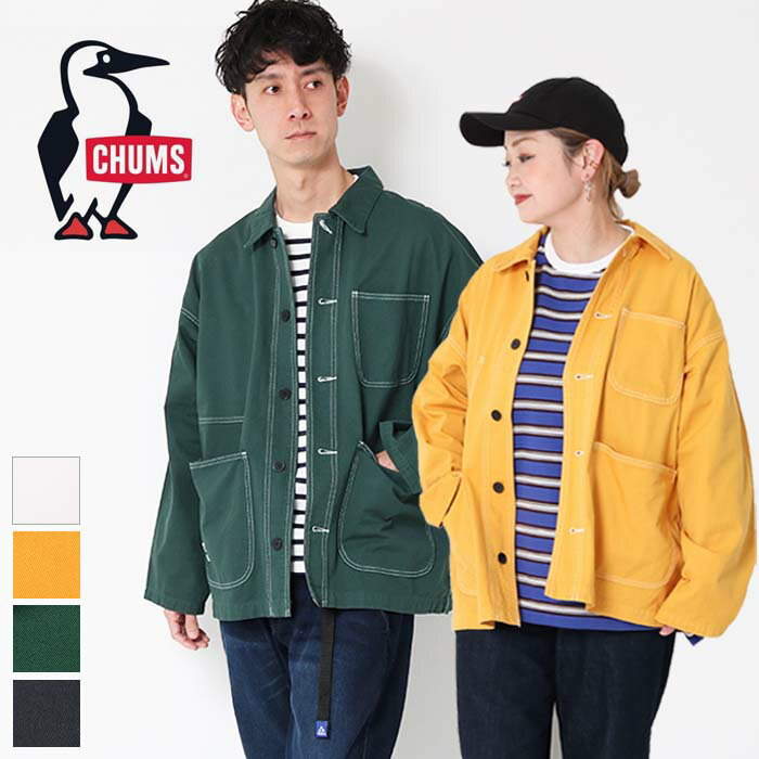 【20％OFF】CHUMS チャムス キャンディクリフ カバーオール CH04-1340/CH14-1340 カバーオール ジャケット アウター メンズ 前開き 羽織り カジュアル ブランド 春 秋 軽アウター アウトドア キャンプ プレゼント ギフト