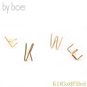  by boe バイボー アルファベット ピアス  BYBOE イニシャルピアス ゴールド 片耳 レディース 14kgf アクセサリー ジュエリー ANNIKA INEZ アニカ イネズ ギフト 誕生日 プレゼント プレゼント ギフト