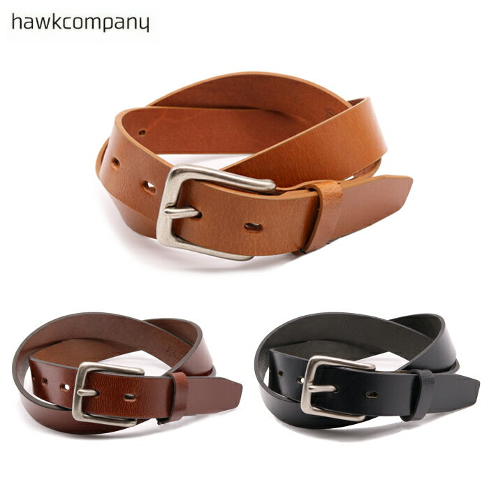 ホークカンパニー HawkCompany ホークカンパニー h.k.c. レザーベルト 1532 ベルト 本革 レザー ブラック ブラウン 男女兼用 メンズ レディース ベーシック シンプル カジュアル アメカジ ビジネス プレゼント ギフト