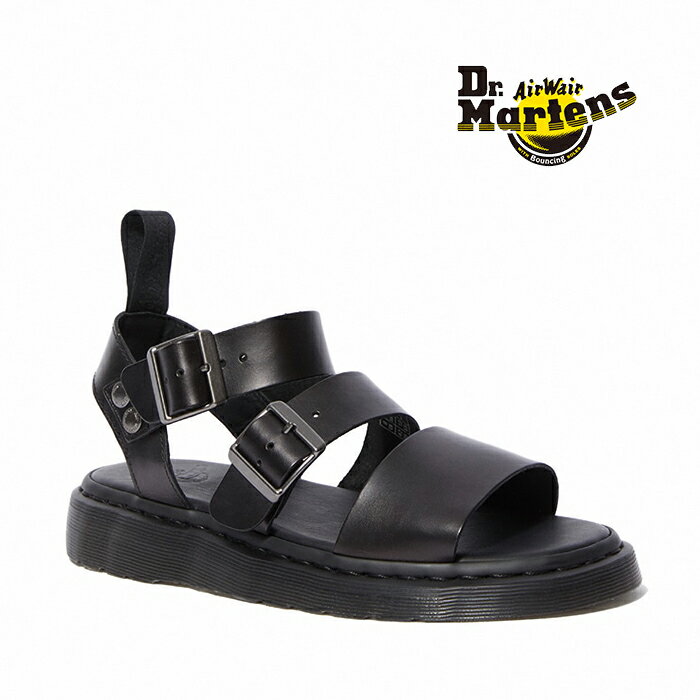 【正規販売店】Dr.Martens ドクターマーチン GRYPHON サンダル 15695001 靴 レディース メンズ 女性 男性 ユニセックス 人気 ロック マーチン ブラック BLACK ヴィンテージ風 シンプル 英国 夏 海