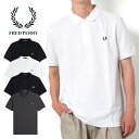 FRED PERRY フレッドペリー ワンポイント 無地 半袖 ポロシャツ［Lot/M6000］メン ...