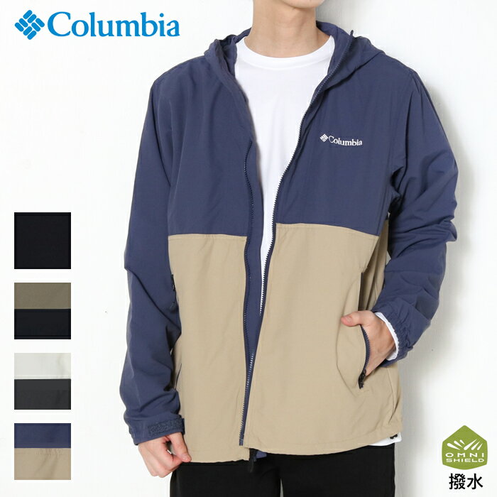 【10倍】Columbia コロンビア ヘイゼンジャケット Hazen Jacket XM8638 マウンテンパーカー ナイロンジャケット ウインドブレーカー ジャケット メンズ 撥水 アウトドア 軽量 撥水 春夏 ブラック 黒 青 白