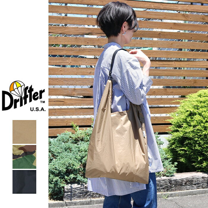 Drifter ドリフター ポケッタブル トート DFV2600 トートバッグ エコバッグ レディース メンズ 丈夫 折り畳み ショルダー 肩掛け 軽い 軽量 コンパクト ブランド 鞄 かばん ショッピングバッグ サブバッグ プレゼントのサムネイル
