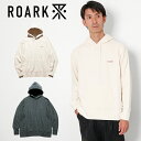 ROARK ロアーク ヘビーウェイト ヘンプコットン フード スウェット メンズ 長袖 パーカー サイズ感 M-L チャコール/グレー/ホワイト プルオーバー ...