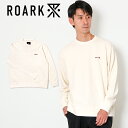 ROARK ロアーク ヘビーウェイト ヘンプ コットン クルーネック スウェット 丸首 白 M-XL トレーナー ロゴ 刺繍 hemp 調湿 機能 春 秋 冬 ...