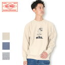 【20%OFF】 BIGMIKE ビッグマイク マイク スケートスウェット 102438103 ベージュ/グレー/ブルー M-XL クルーネック 丸首 ユニーク...