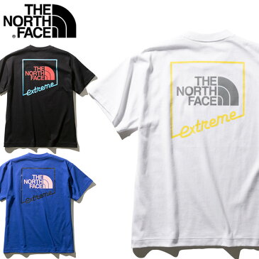 THE NORTH FACE ノースフェイス 半袖 S/S Extreme Tee Tシャツ [Lot/NT32033] メンズ タフ 頑丈 ヘビーオンス コットン ストリート カジュアル バックプリント