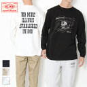 BIG MIKE ビッグマイク サーフィン オジサン 長袖 プリント Tシャツ 102518303 メンズ ロンT プリント カジュアル 長袖 丸首 クルーネッ...