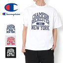 Champion チャンピオン Tシャツ 半袖T メンズ 半袖 C3-B326 クルーネック 丸首 大きめ USAコットン 綿100% カレッジロゴ カジュアル...