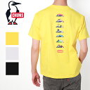 CHUMS チャムス ブービースシフレンズ Tシャツ 半袖 シャツ グラフィック 背中 プリント 夏 キャンプ メンズ コットン 綿 刺繍 ロゴ 寿司 CH01...