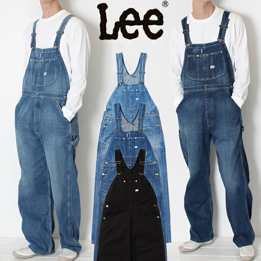 LEE リー DUNGAREES OVERALL ダンガリーズ オーバーオール LM7254 サロペット デニム パンツ メンズ ユーズド ワイド 太め 通年 ヴィンテージ感 ルーズシルエット ワークアイテム プレゼント ギフト 父の日