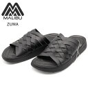 MALIBU SANDALS マリブサンダルズ ZUMA MS02 スライドサンダル ズマ メンズ サンダル 編みデザイン BLACK/BLACK ブラック ブ...