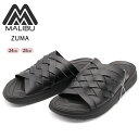 MALIBU SANDALS マリブサンダルズ ZUMA MS02 スライドサンダル ズマ レディース サンダル 編みデザイン BLACK/BLACK ブラック...