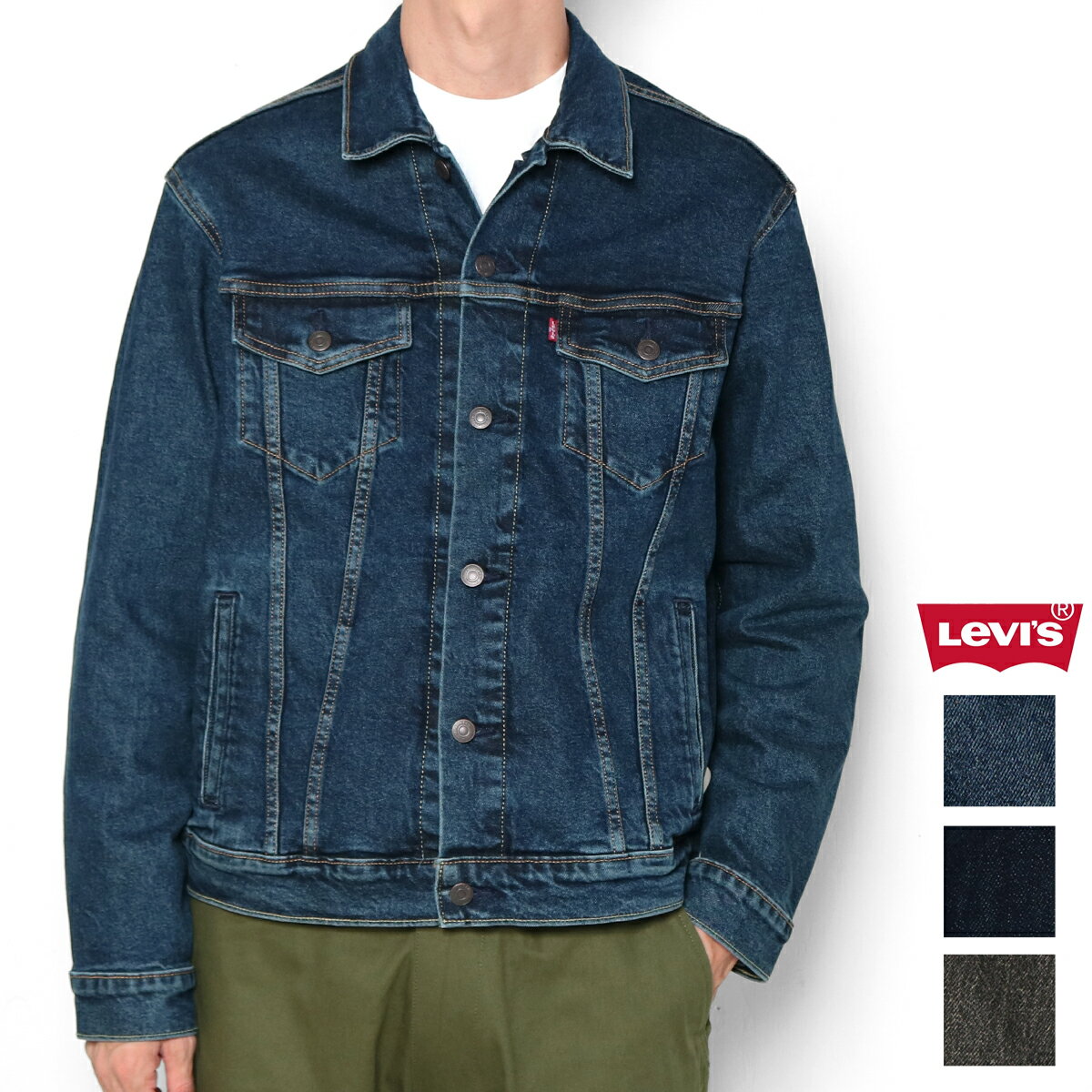 楽天市場】levis ブラック デニムジャケットの通販