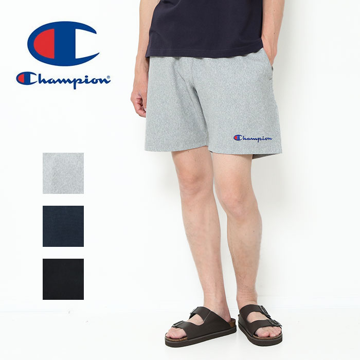 Rakuten - Champion REVERSE WEAVE SHORTS リバースウィーブ ショーツ C3-D504 短パン ショートパンツ ハーフパンツ 綿 丈夫 リブ 9.4オンス パジャマ 夏 部屋着 プレゼント チャンピオン