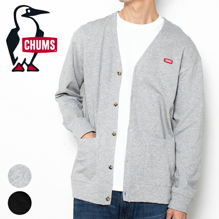 CHUMS チャムス カーディガン メンズ キーストーン 羽織り 春 薄手 スウェット 定番 はおり シンプル ワンポイント パイル地 アメカジ ブランド アウトドア CH00-1491 Keystone Button Cardigan（楽天・j・x・t-style）