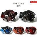 ホークカンパニー 【10倍】【10％OFF】HawkCompany ホークカンパニー h.k.c. 本革 レザー ベルト 牛革 ブラックメタルバックル [Lot/337] メンズ シンプル 大人 長さ調節可能 カジュアル ジーンズ パンツ プレゼント ギフト