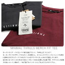 【40％OFF】 Thrills スリルズ メンズ 半袖 ロゴ Tシャツ [Lot/TA21-102] メンズ 半袖T プリントT シンプル ワイン グレー きれいめ トップス サーフ モード コットン ブランド 定番 フロント プレゼント ギフト 2