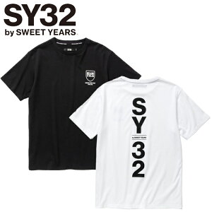 【ポイント10倍】 【正規取扱店】SY32 by SWEETYEARS エスワイサーティトゥ SHIELD LOGO TEE [Lot/TNS1722J] メンズ 半袖 Tシャツ スポーツウェア トレーニング tシャツ バックプリント ロゴ 春 夏 トップスプレゼント ギフト 贈り物