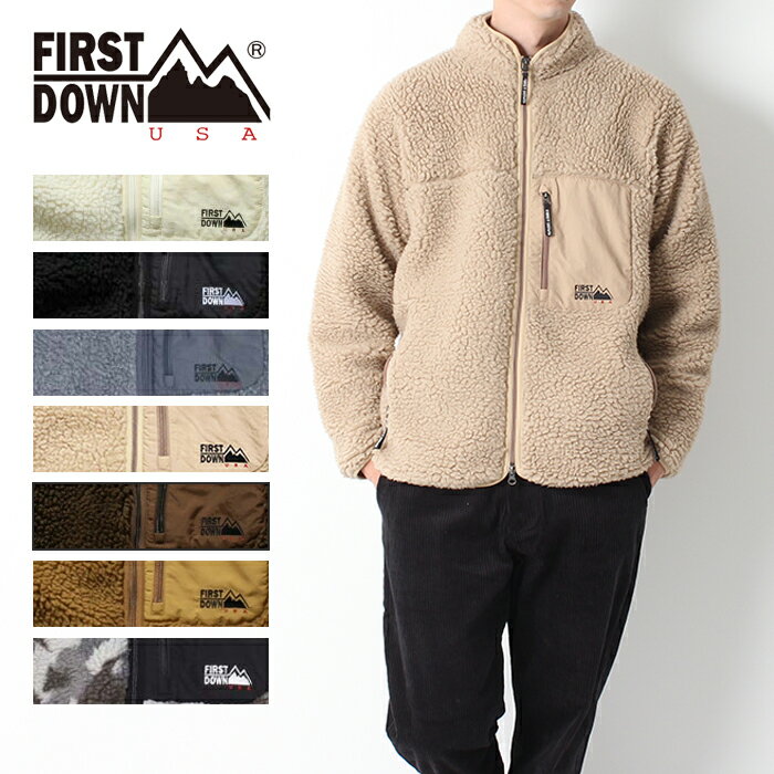 FIRST DOWN ファーストダウン タンブリング ボアブルゾン [Lot/F842515C] ボアジャケット ボア もこもこ モコモコ もこもこアウター アウター 防寒 プレゼント