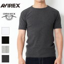 AVIREX アヴィレックス メンズ 半袖 クルーネック Tシャツ[Lot/6143502] アヴィ tシャツ カットソー 無地t 無地 トップス インナー メ..