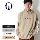 SERGIO TACCHINI セルジオタッキーニ メンズ テープロゴ プルパーカー TK-9761011 スウェット フーディ ロゴプリントパーカー スポーティ 刺繍 ブロックロゴ スウェットパカー プレゼント ギフト