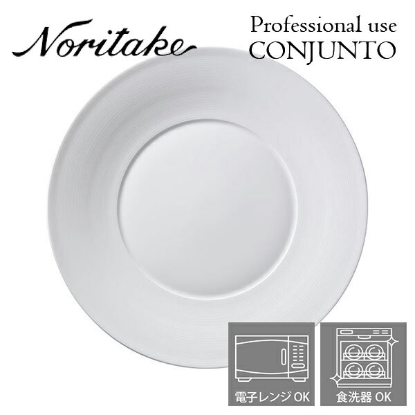 ノリタケ 食器 ノリタケ プロユース CONJUNTO コンジュント 28cmクーププレート Noritake 業務用 白い食器 皿 2個で送料無料