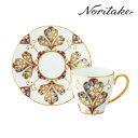 オマージュ コレクション コーヒー カップ&ソーサー (雲母金彩花文) 〈H-771J/T2403〉 ノリタケ 食器 碗皿