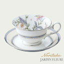 当日出荷休止中 ジャルダン フルーリ カップ&ソーサー 〈4910L/T50717A〉 ノリタケ Noritake 正規品 食器 コーヒーカップ ソーサー 来客用 陶器 ブランド ティーカップ ソーサー セット ノリタケ