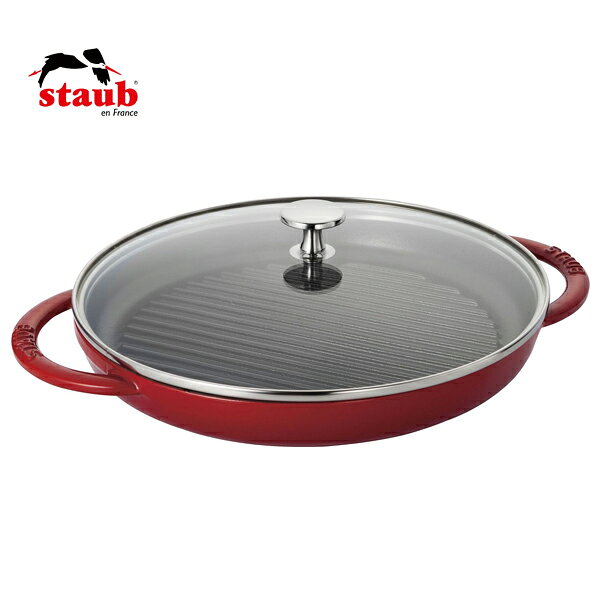 STAUB ストウブ　グリルパン 26cm チェリー Amazon｜staub ストウブ 「 スキヤキ&グリル チェリー 26cm 」 両手