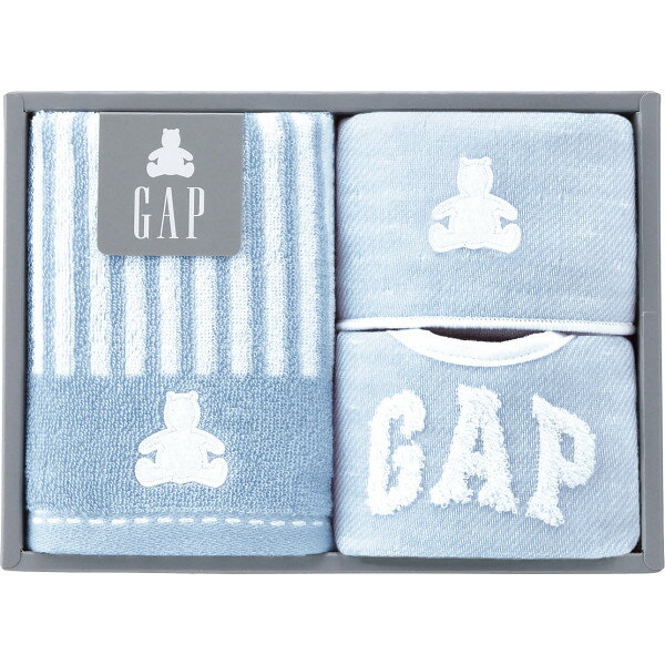 baby GAP フェイス・ハンカチ・スタイセット ブルー 〈54-5019200〉240301110 ベビー用品