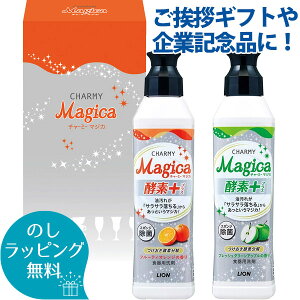 8個で送料無料 ライオン チャーミーマジカ 220ml 2本 セット LCM-2A スポンジ 除菌のし 包装 メッセージカード 無料 引っ越し ごあいさつ 台所用 キッチン 洗剤 ギフト 引越し ご挨拶 記念品 粗品