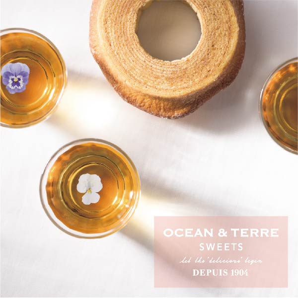 OCEAN&TERRE『エディブルフラワーティー＆バームクーヘン』