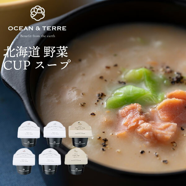 オーシャンテール 北海道野菜・海鮮CUPスープ セット A 〈A596〉 6個 父の日