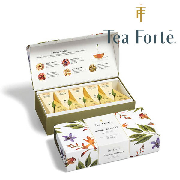 ティーフォルテ ハーバルリトリート TEA FORTE プレミアム ハーブティー HERBAL RETREAT シングル ピラミッド型インフューザー 10個入り 出産内祝い 結婚内祝いに のし メッセージカード ギフトサービス 無料 父の日