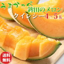 茨城 メロン クインシー 4-5玉 方波見農園 茨城県 鉾田 赤肉 茨城メロン 鉾田メロン (収穫次第順次出荷) (同梱不可) めろん フルーツ 果物 内祝い ...