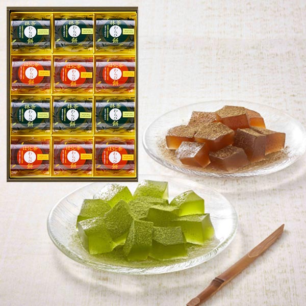 中島大祥堂 ひととえ 宇治茶 わらび餅 抹茶とほうじ茶 12号 〈UWA-20〉 わらびもち 詰め合わせ 和菓子 スイーツ 食品 内祝い 七五三 お返し お歳暮...