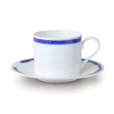 ニッコー 食器 ブルーリング - 自然なにじみも楽しい器 - 兼用碗(L)(270cc)&ソーサー