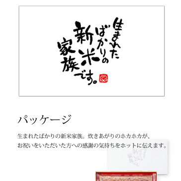(名入れ)お赤飯：新米家族＜K-300＞＜名入れ プレゼント ギフトセット＞ (プレゼント/ギフト/GIFT) のし 包装 ラッピング メッセージカード 無料