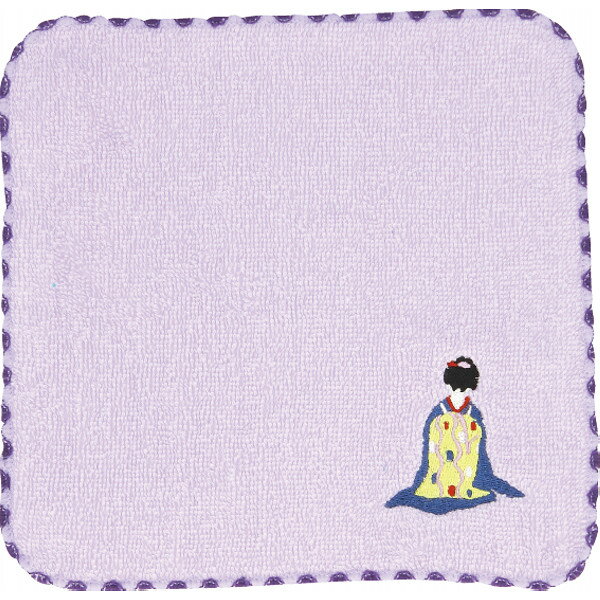 おしゃれ刺繍ミニハンカチ まいこ 〈42309308〉 繊維雑貨 sg25