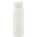 象印 ステンレスマグ(480ml)シームレス・ワンタッチ マットホワイト 〈SM-WS48-WM〉 大人用水筒・マグボトル