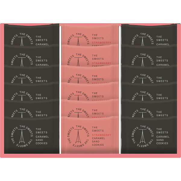 ザ・スウィーツ キャラメルサンドクッキー(オリジナル＆苺)(18個) 〈SCSSB18〉 クッキーサンド(4)