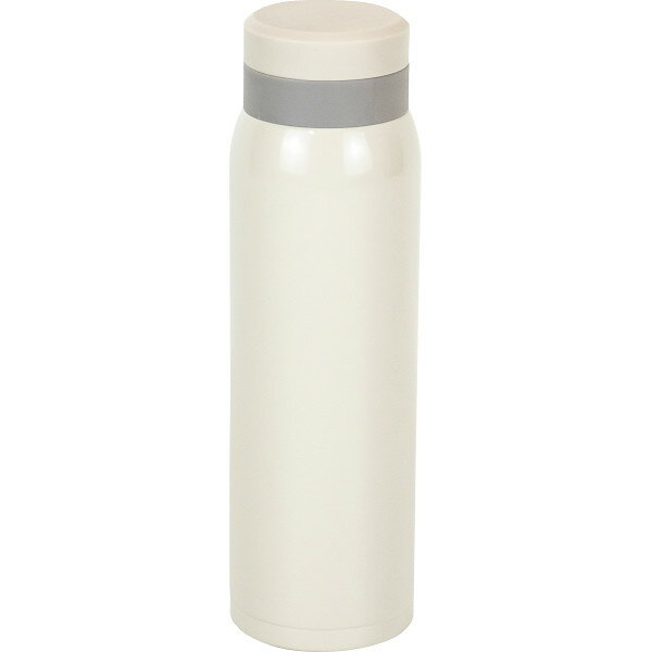 モテコ スクリュー栓マグボトル(500ml) ホワイト 〈RH-1668〉 〔B5〕 ステンレスボトル