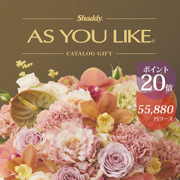 楽天ランキング受賞！ カタログギフト アズユーライク シャディ 55880円コース グラジオラス 〈VOO〉 結婚内祝い 出産内祝い 父の日 お中元