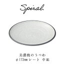 当日出荷 普段使いのうつわ 美濃焼 スパイラル 50プレート 中皿 和食器 おうちごはん 陶器 磁器 器集め