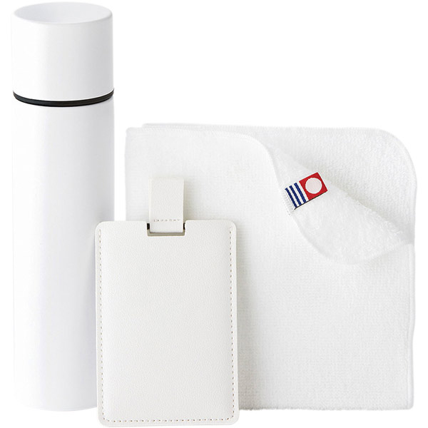 当日出荷 在庫限り リップスティックボトル タオルミラーセット(ホワイト) 保冷 保温 ステンレスボトル 今治タオル ミラー セット 内祝い 引出物 ギフト プ...