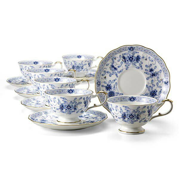 ミラノ ティーカップ&ソーサー 210cc 6客セット ナルミ NARUMI 〈9682-6720〉 食器 ティー碗皿セット